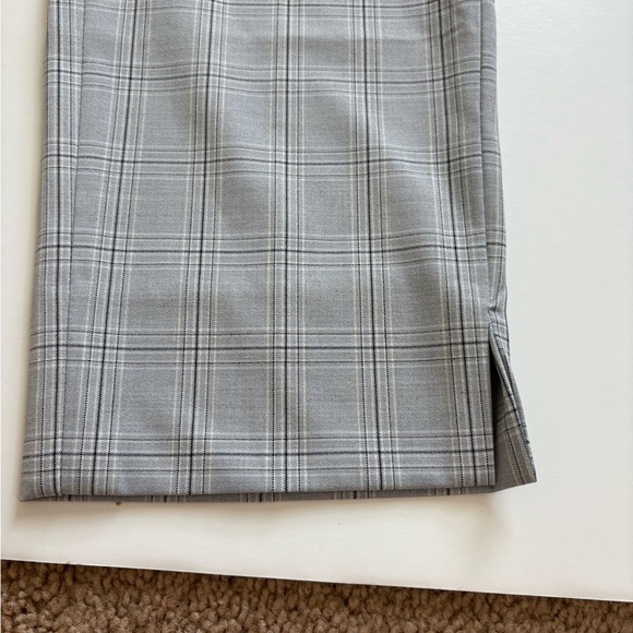 Calvin Klein Modern Ankle Pant Gray Plaid Size 10 New with Tags Lightweight - Picture 6 of 10